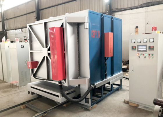 1300 Degree Heat Treatment Furnace Trolley Type Electric Heat Furnace For Tempering