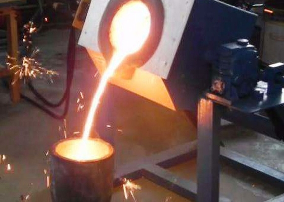 melting of steel 50kg medium frequency induction heating melting machines