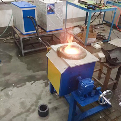 45kw 20HZ Brass Induction Melting Furnace 50 Mins Copper Melting Equipment